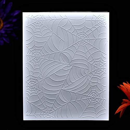 Kwan Crafts Spider Web Halloween Deco Plastic Embossing Folders for Card  Making Scrapbooking and Other Paper Crafts 12.1x15.2cm