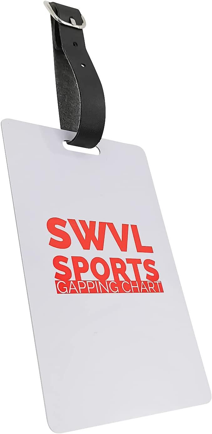 SWVL Sports Golf Gapping Chart Bag Tag Club, Carry & Total Distance