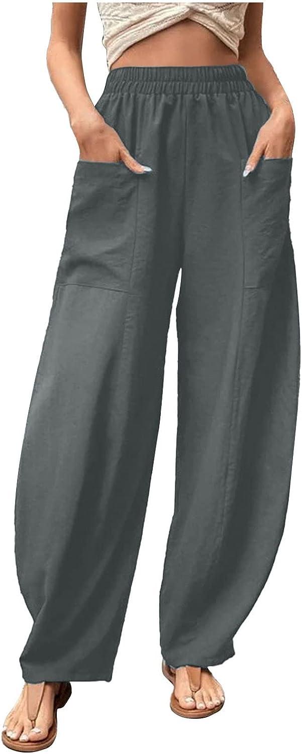 Outer Wear Women's Regular Fit Cotton Carrot Pants (S010-M-Black_Black_M) :  Amazon.in: Fashion