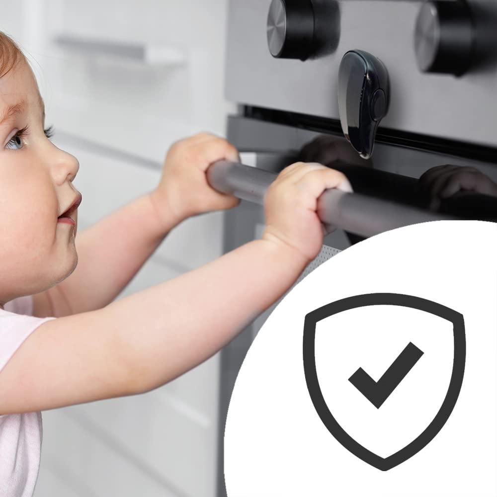 Moonybaby Oven Lock New Desgin Child Safety, Stove Door Lock,  Heat-Resistant Front Door Lock, Child Safety, Kids Toddler Proof 1  Pack/Black
