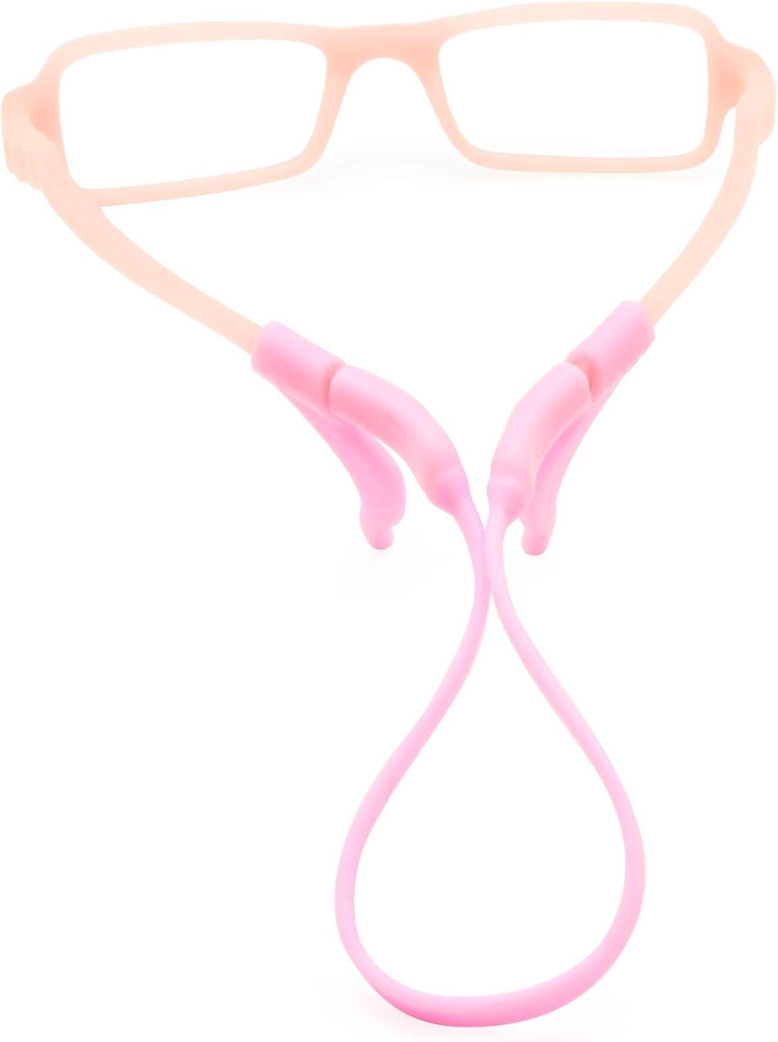 EnzoDate Kids Glasses Silicone Cord Stay Puts Set Pack with