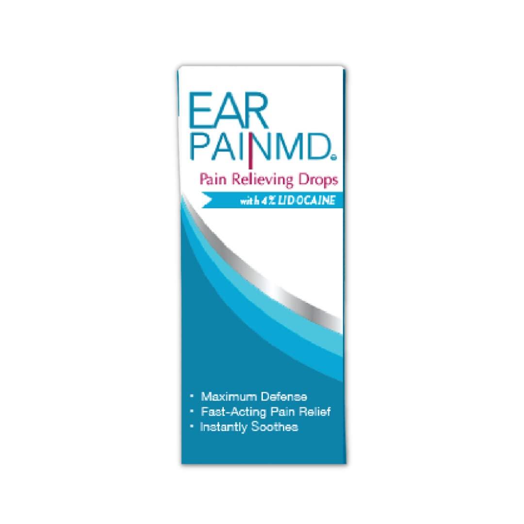 Ear Pain MD 4 Lidocaine Pain Relieving Drops 12.5 mL Fast Relief for Ear Pain