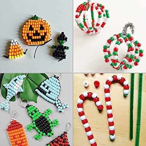 Simetufy 1200 Pcs Multi-Colored Pony Beads for DIY Bracelet, Kandi