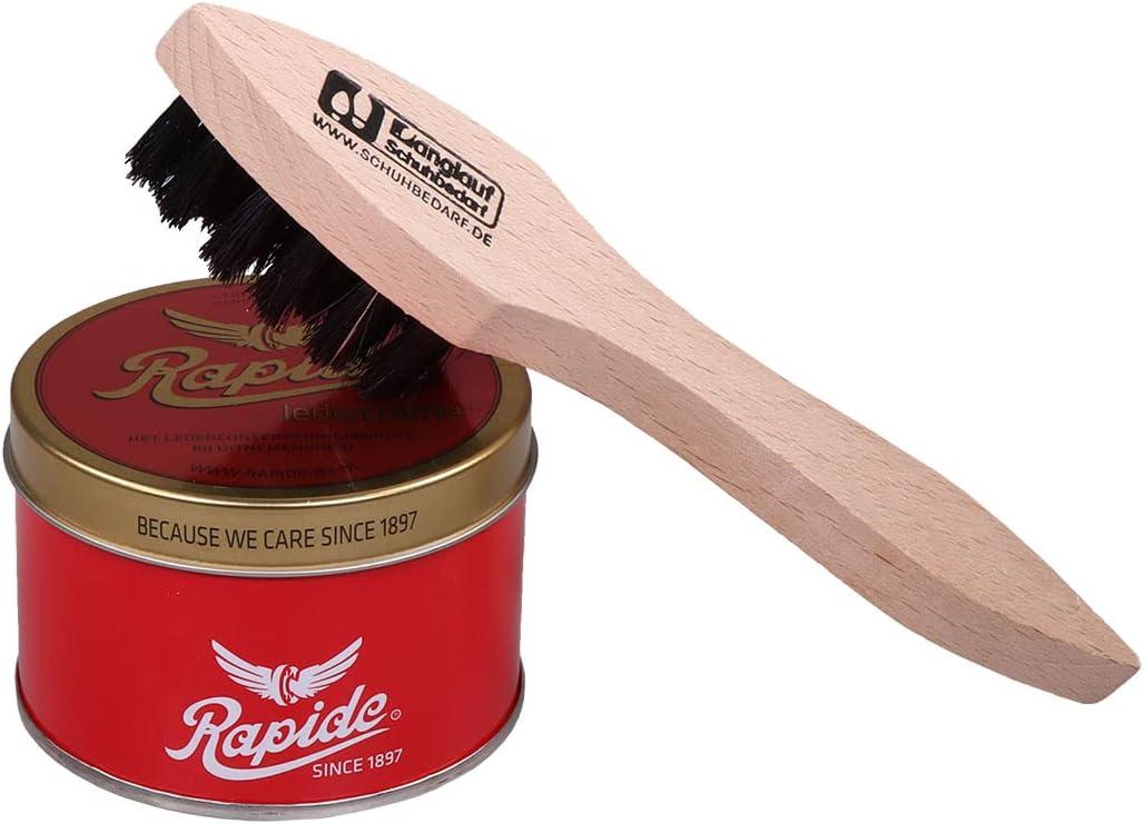 Rapide Leather Cream 150ml with Brush - Best Leather Care for Stressed Leather | Langlauf Schuhbedarf | Buy Now with Express International Delivery | GoSupps.com Rapide Leather Cream 150ml with Brush - Best Leather Care for Stressed Leather | Langlauf Schuhbedarf | Buy Now with Express International Delivery | GoSupps.com