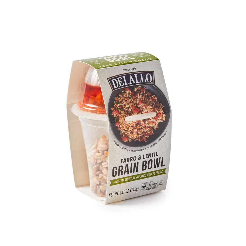 DeLallo Farro & Lentil Grain Bowl 6 Pack Convenient, Nutritious, and