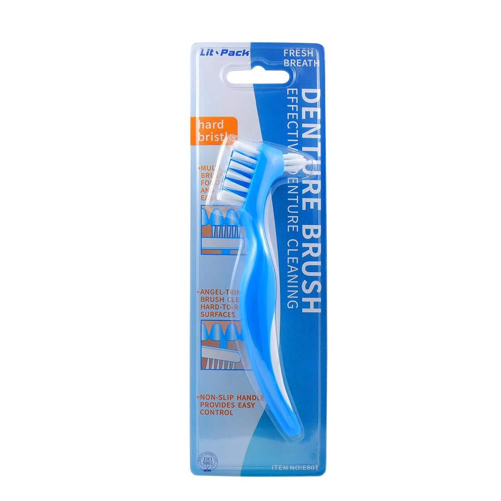 Denture Clean Toothbrush MultiLayered Hard Bristles for Total