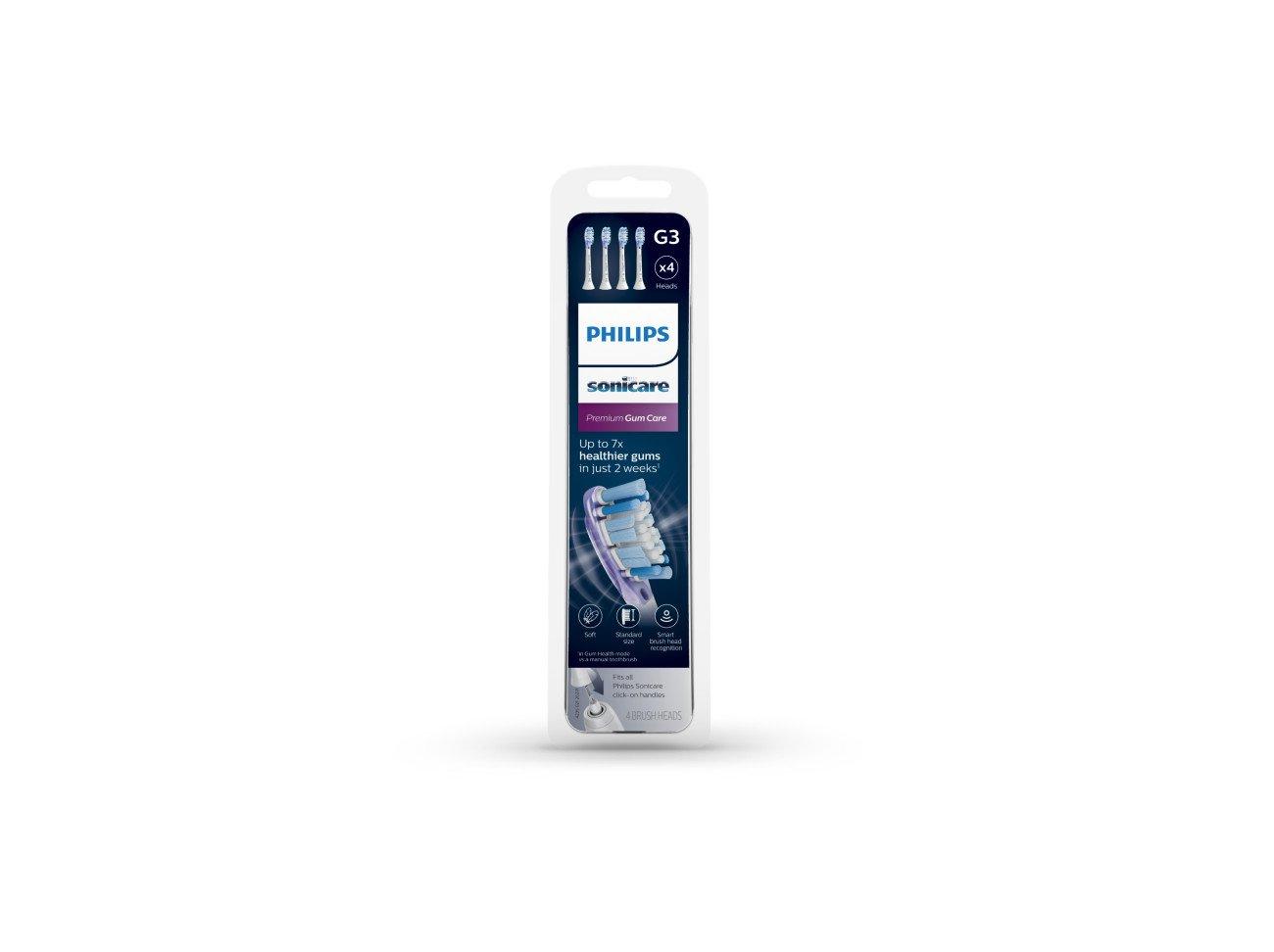 4er Pack Bürstenköpfe Philips Sonicare G3 Premium Gum Care Bürstenköpfe - 4er Pack 4er Pack Zahnbürstenköpfe