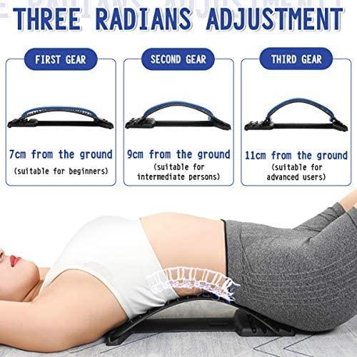 Back Stretcher Support, Lumbar Back Pain Relief Device Multi-Level Spine  Deck Back Stretching Back Massager for Herniated Disc, Sciatica, Scoliosis  Spinal Lower and Upper Back