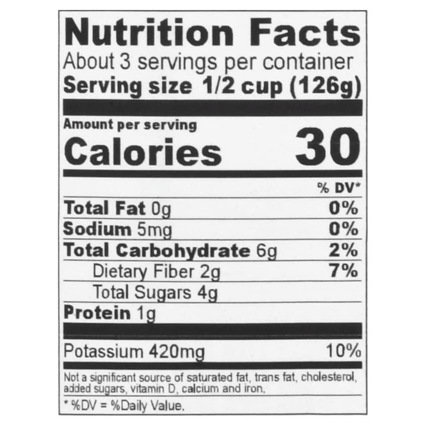 Canned Tomatoes Nutrition Label