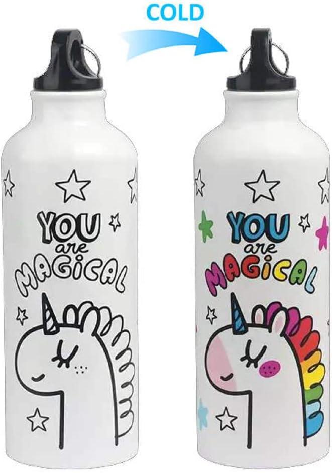 16 oz BPAFree Unicorn Color Changing Sports Water Bottle Buy Now in