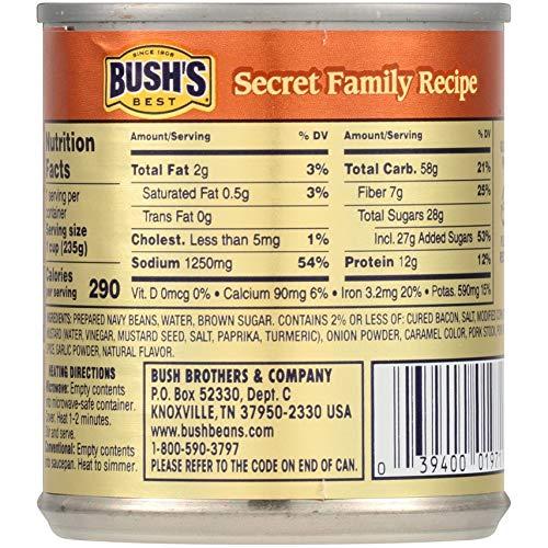 Bush's Best Country Style Baked Beans, Canned Beans, Baked ...