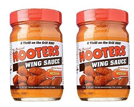 Hooters Wing Sauce Medium 12 oz 2 Pack 