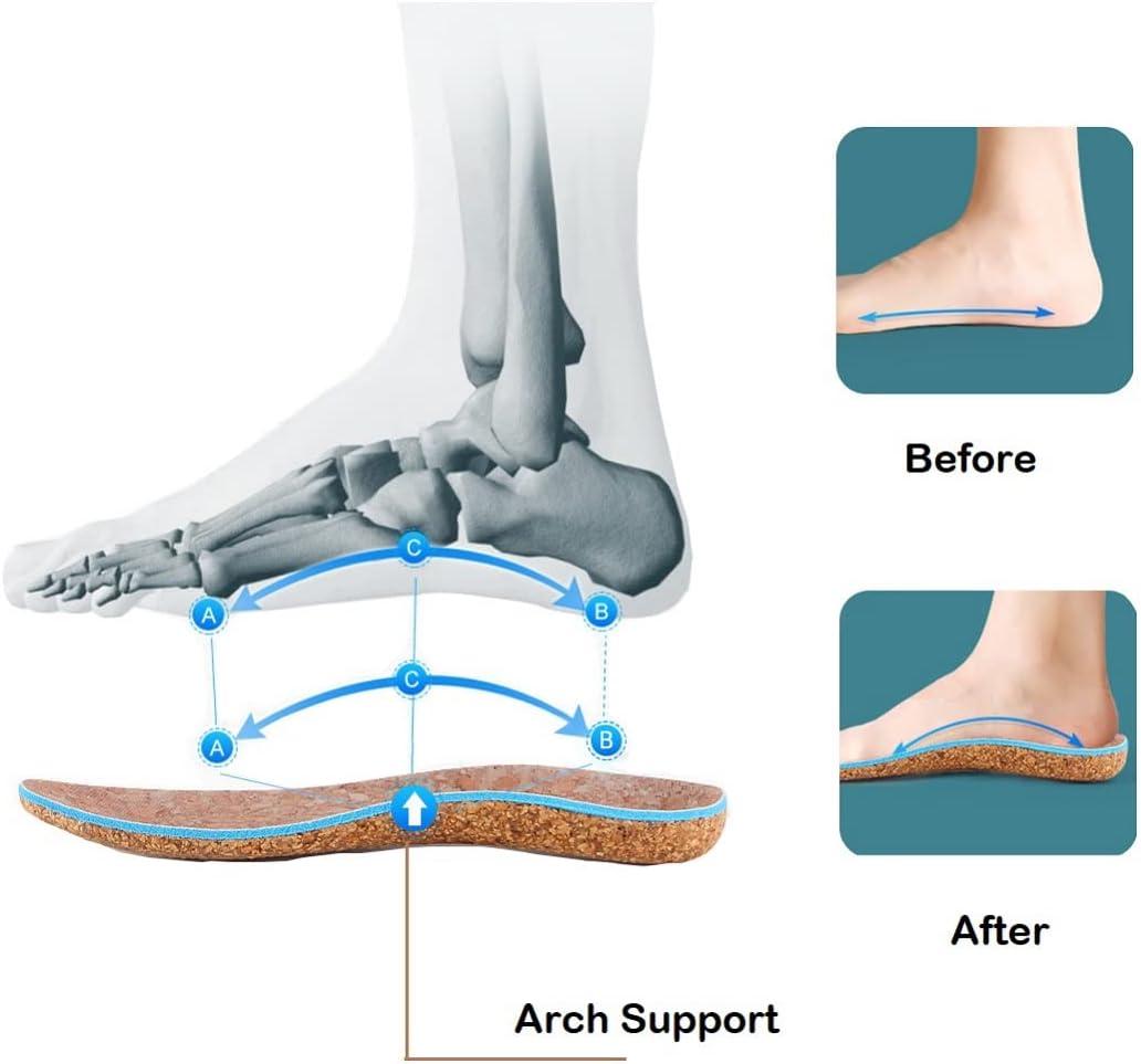 Plantar Fasciitis Cork Toe Inserts For Shoes Nature Cork Arch