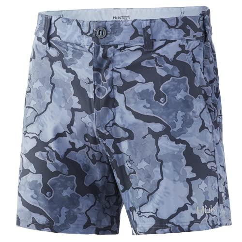 HUK Men's Lowcountry 6 Performance Fishing Shorts Current Erie X