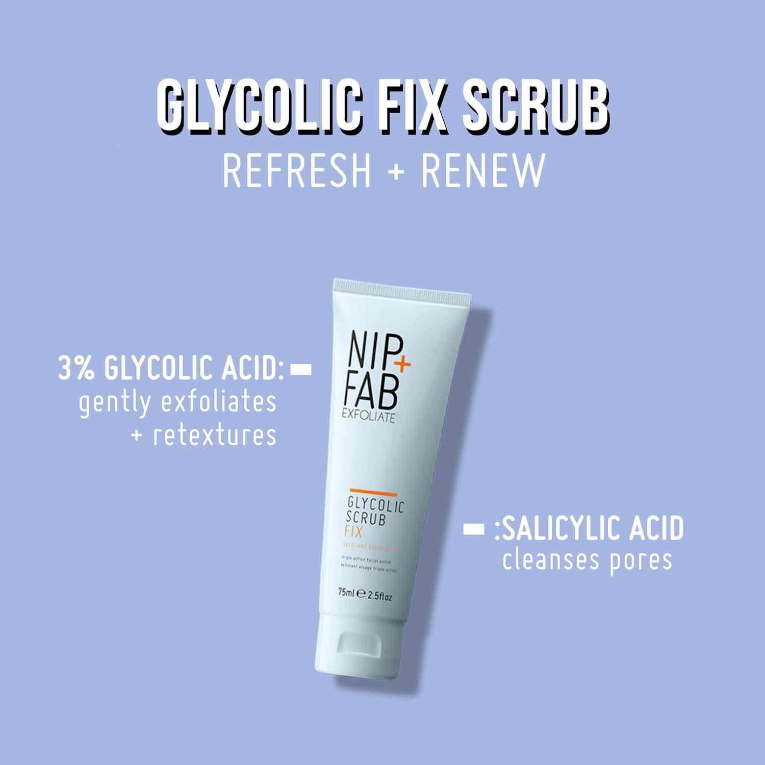 Nip + Fab Glycolic Acid Fix Face Scrub with Salicylic Acid, AHA/BHA