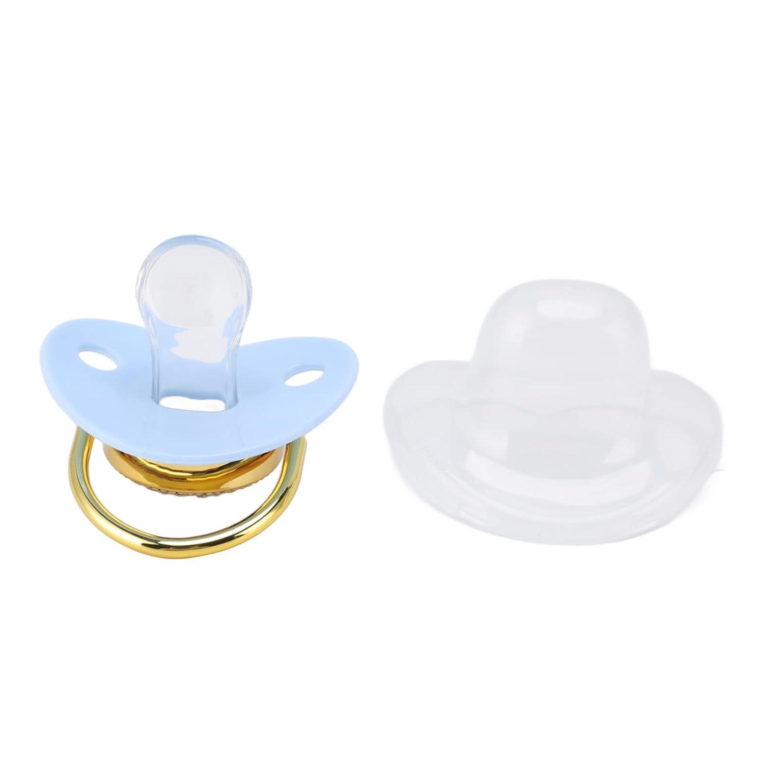 Ciuccio Neonato Pacifierbaby Con Cristallo - Silicone BPA Free - Per 6-18 Mesi - Rosa Trasparente