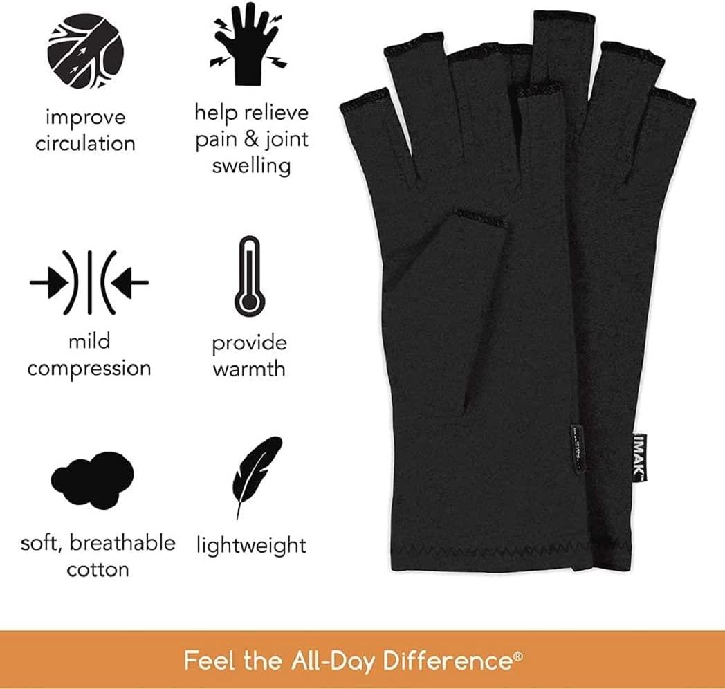 IMAK Compression Arthritis Gloves, Medium Premium Arthritic Joint