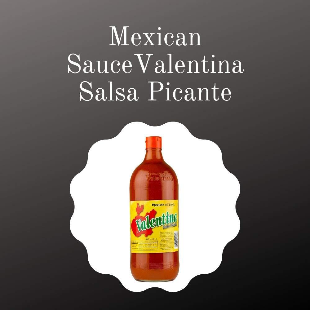 Valentina Salsa Picante Most Famous Mexican Hot Sauce with 34 Oz Bottle The Valentina Hot