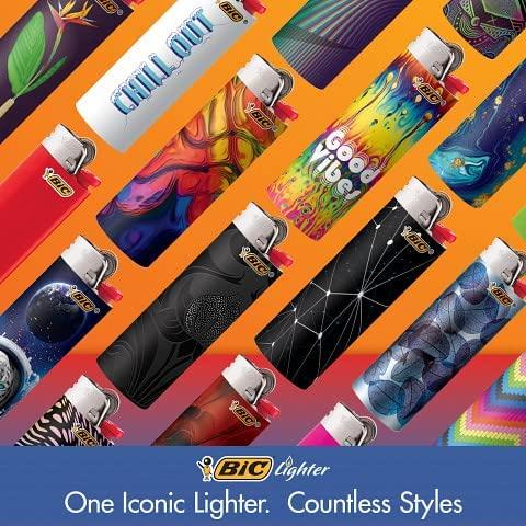 BIC Classic Pocket Lighter, Assorted Colors, Pack of 5 Lighters (Colors May  Vary)