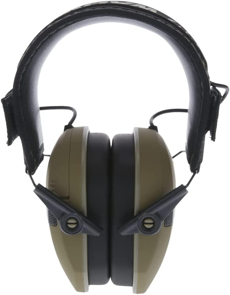 Walkers Razor Slim Ultra Low Profile Electronic Earmuffs Olive Drab Green, Adjustable Range