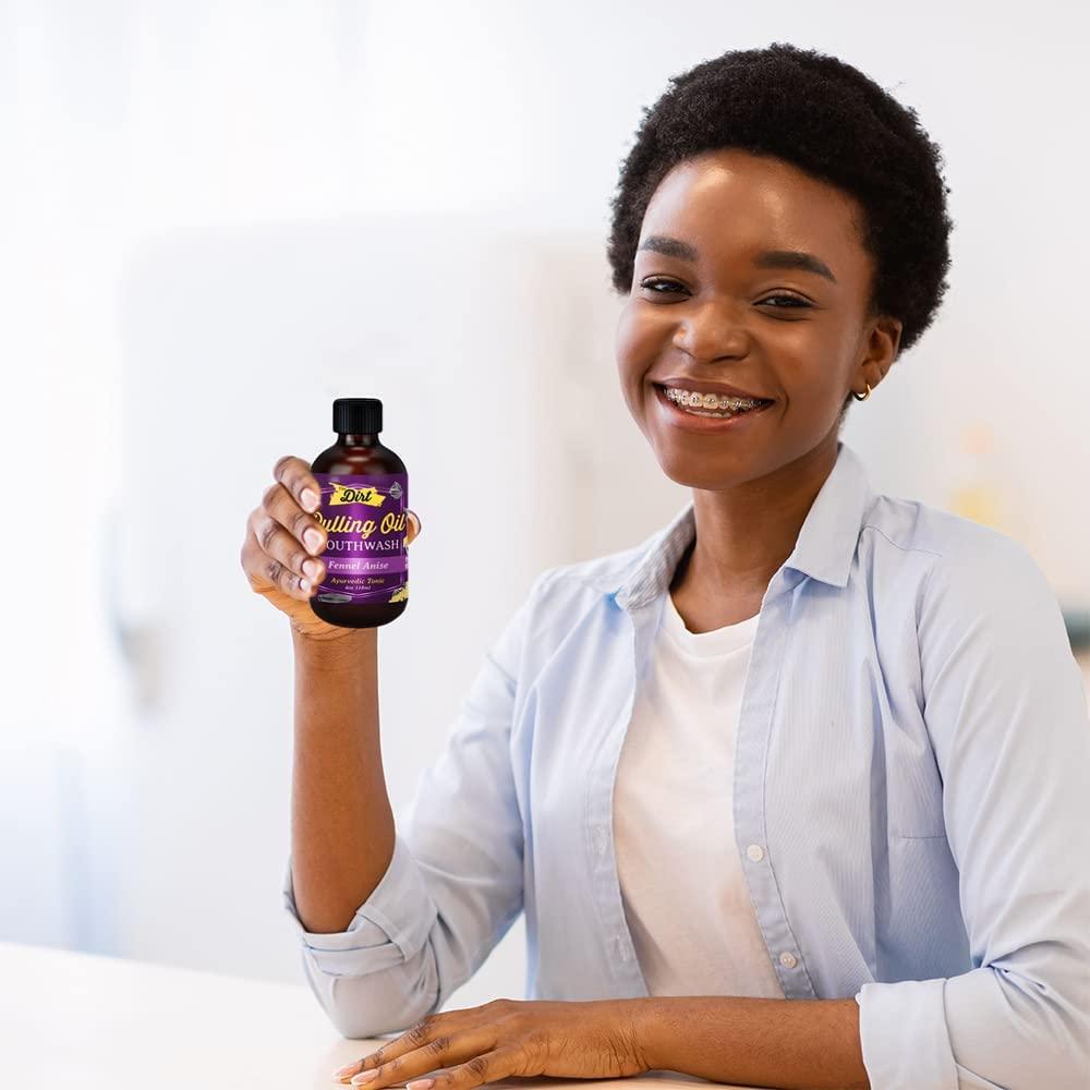 The Dirt Gluten Free Oil Pulling Mouthwash Dental Tonic with