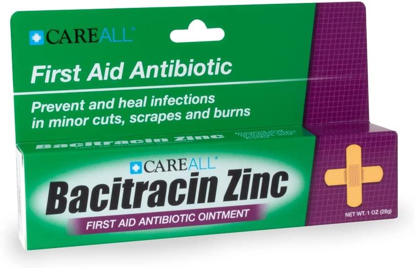 CareALL 1oz Bacitracin Antibiotic Zinc Ointment 3 Pack Prevent