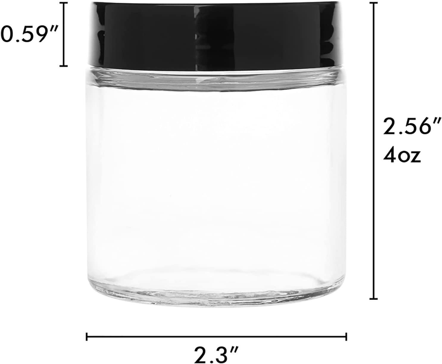 Hoa Kinh 4Ounce Glass Jars with Lids, 12 Pack Mini Glass Jars, Round Set Glass Jars Canning