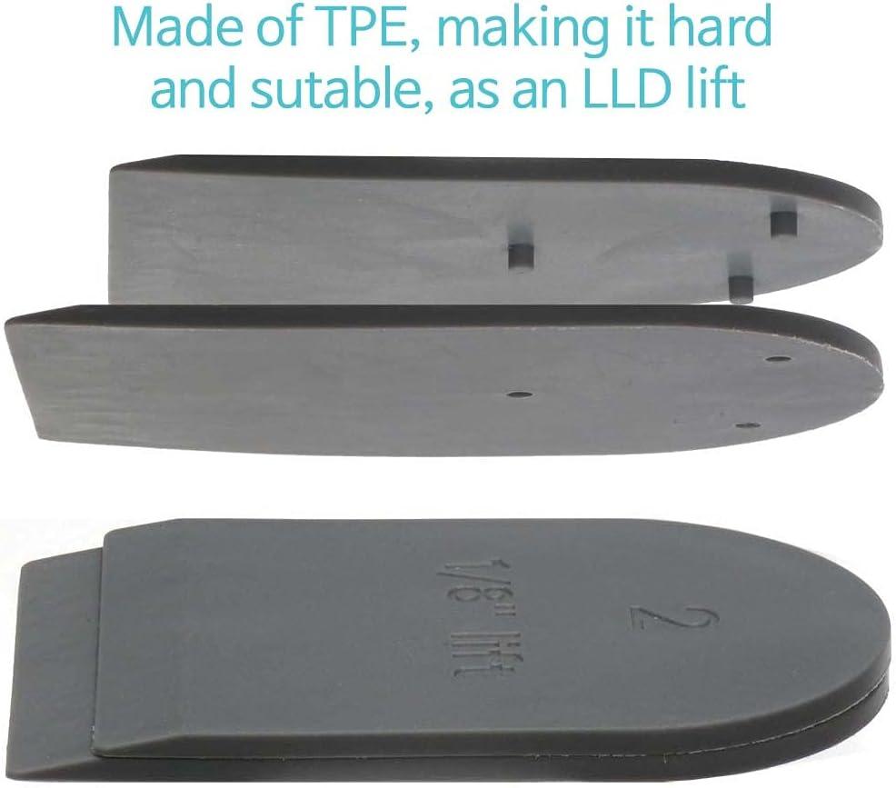 Adjustable Leg Length Discrepancy Heel Lifts Inserts Insoles (2 Layer Grey)