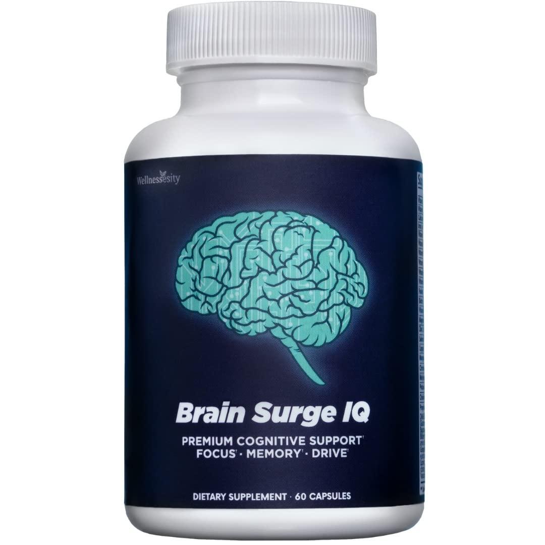 Brain Surge IQ Memory & Focus Supplement with 40 Nootropic