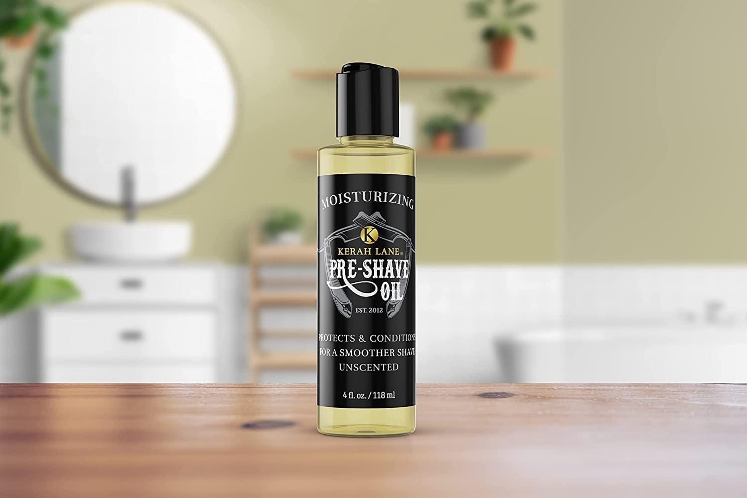 Kerah Lane PreShave Lube Oil (4oz) Unscented Moisturizing Shaving