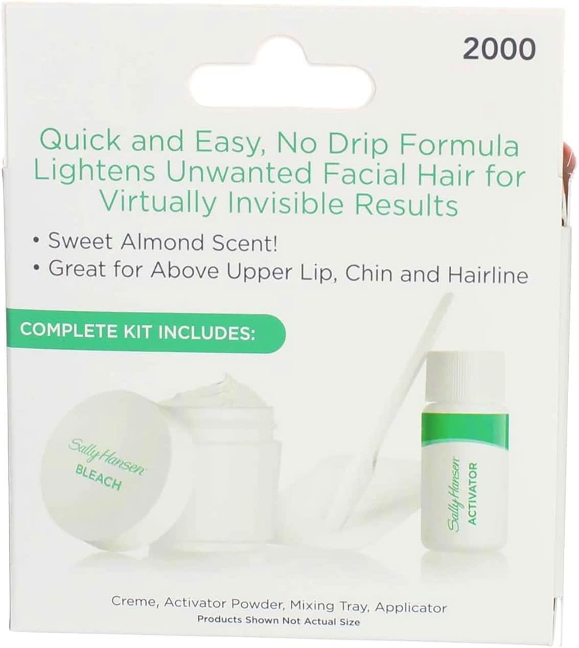 Sally Hansen Face Bleaching Cream (2 Pack) Gentle Facial Hair