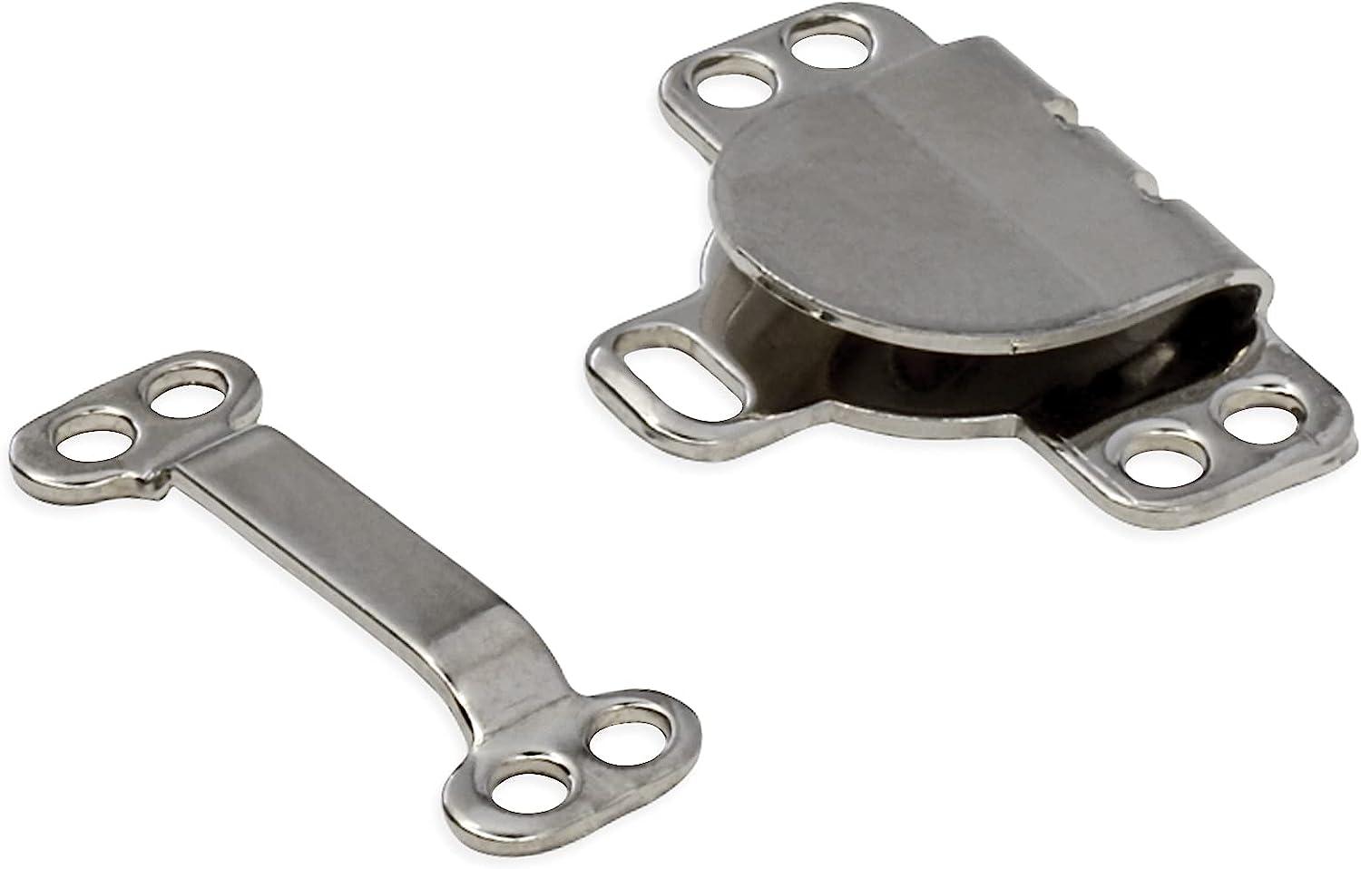 Sew on Metal Pants Hook and Eye Closures Set Dark Nickel, 0.7 Wide x