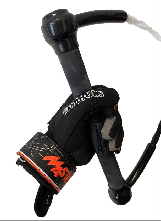 Masterline Pro Lock Adult Waterski Gloves Large Clincher Grip