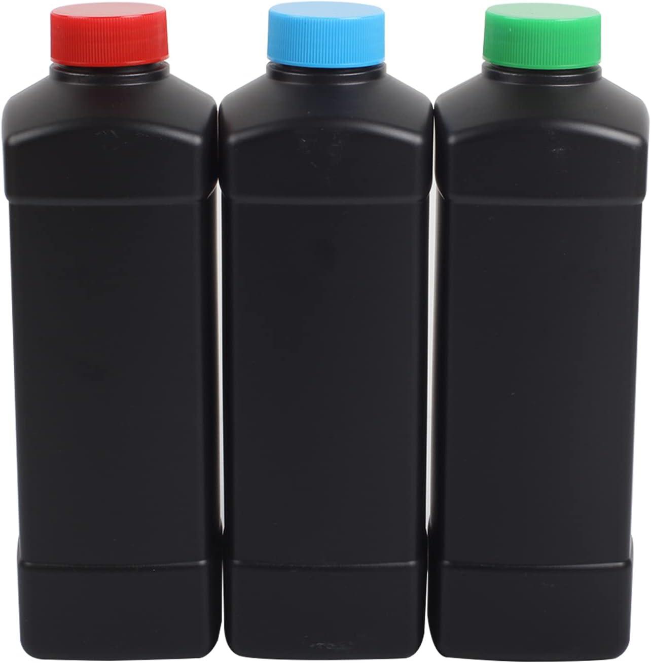 3X 1000ml Darkroom Chemical Storage Bottles Film Photo Developing