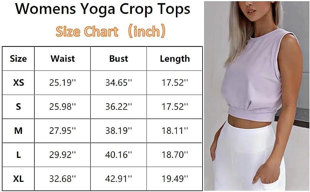 ARRIVE GUIDE Crop Top Athletic Shirts for Women Cute Sleeveless Yoga Tops  Running Gym Workout Shirts Medium Black