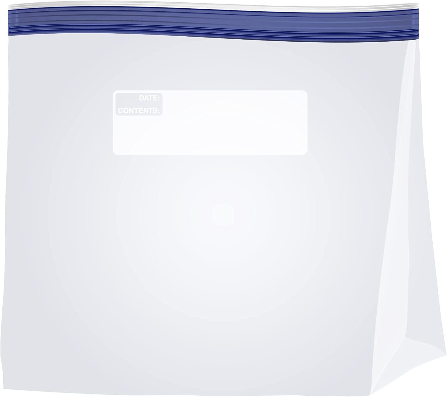 Amazon Basics Freezer Gallon Bags, 90 Count (Previously Solimo)