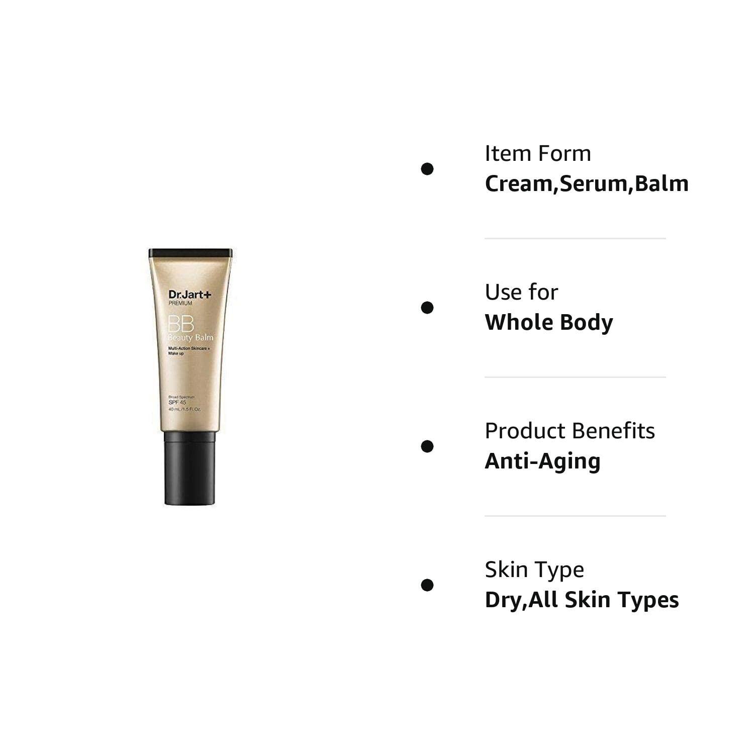 Dr.Jart Premium Beauty Balm SPF 45 (02 MEDIUM-DEEP) - All-in-One Sun ...