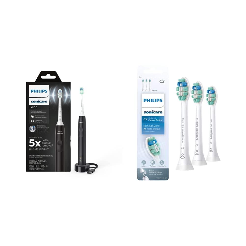Philips Sonicare 4100 Electric Rechargeable Power Toothbrush, Black
