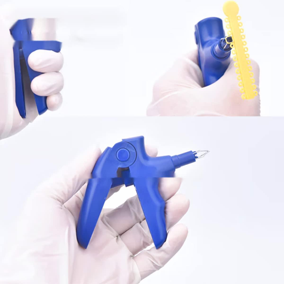 Dental Orthodontic Braces Rubber Band Tool Kit with Ligature Ties & Gun