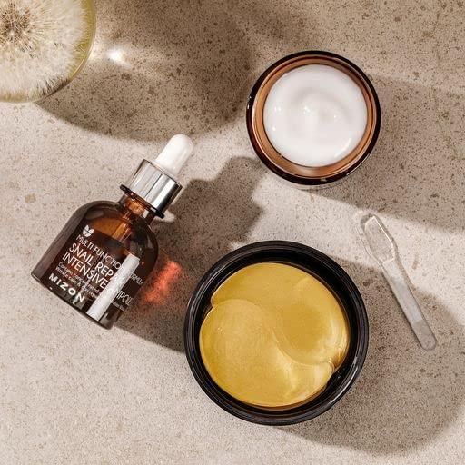 MIZON Snail Skincare Set with 24K Gold Eye Patches, Repair