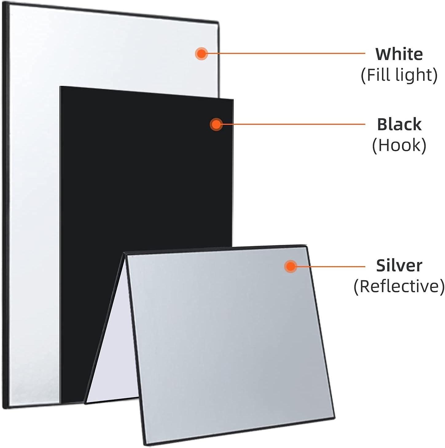 VIVSLB8 Vivitar 8 Inch Snap Assembly Portable Lightbox for Product  Photography with White and Black Backdrops