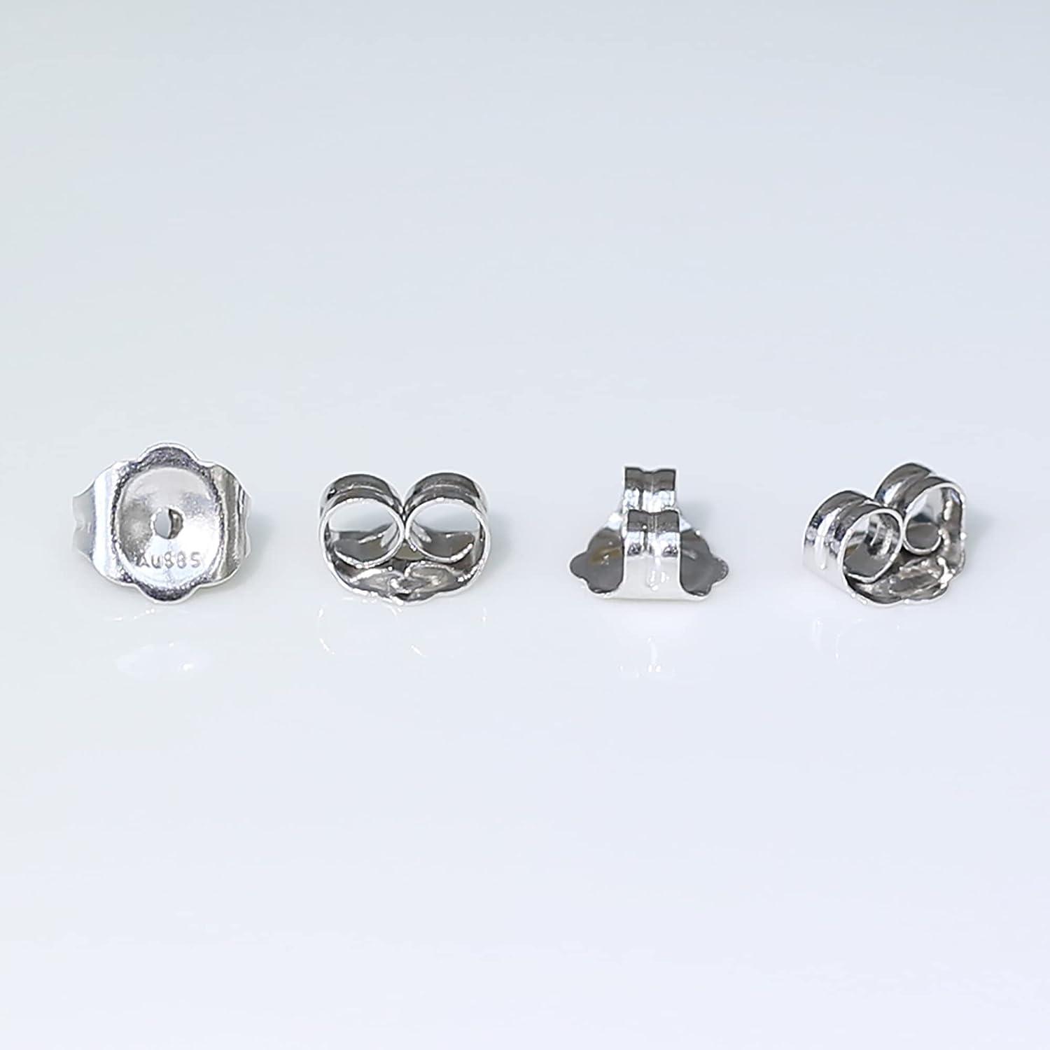 Ruby Butterfly earrings - 14K White Gold |JewelsForMe