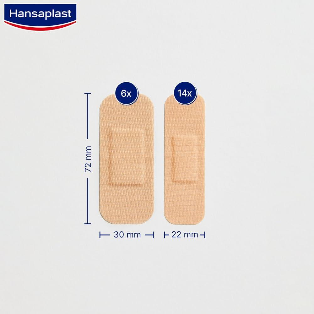 Hansaplast 46040-00000 Cerotto Sensitive 10x6 Cm – Confezione Da 10 Pezzi – Ipoallergenico E Delicato Per Pelli Sensibili