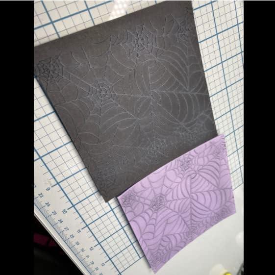 Kwan Crafts Spider Web Halloween Deco Plastic Embossing Folders for Card  Making Scrapbooking and Other Paper Crafts 12.1x15.2cm