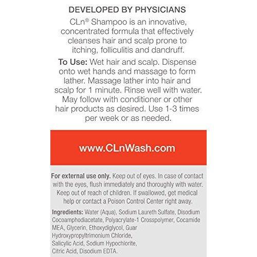 CLn Shampoo for Scalp Prone to Folliculitis Dermatitis Dandruff Itchy
