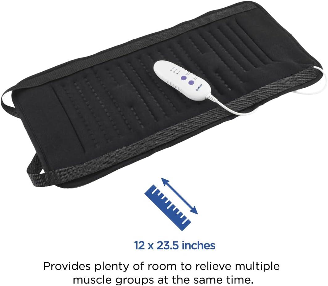Conair Comfort Vibrating Heating Pad | Back, Neck & Menstrual Pain Relief | Large 12x23.5 inch | 3 Heat Settings | Buy Now with Express International Delivery | GoSupps.com Conair Comfort Vibrating Heating Pad | Back, Neck & Menstrual Pain Relief | Large 12x23.5 inch | 3 Heat Settings | Buy Now with Express International Delivery | GoSupps.com