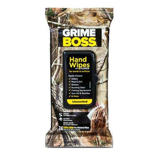 GRIME BOSS Realtree Unscented Hand and Everything Hunting and Field Wipes  (24 Count)