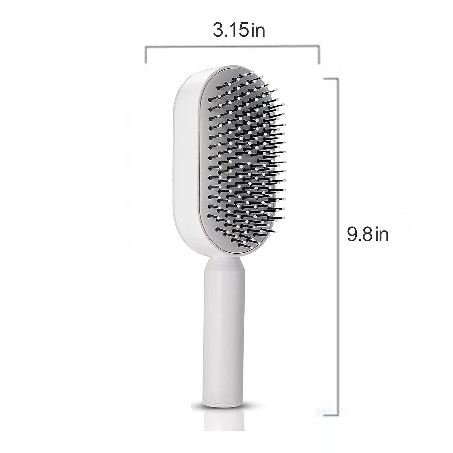 Upgraded Press-Type Self Cleaning Hair Brush Air Cushion Comb Ladies  LongHair 3D Central Airbag Massage Comb Household Hairbrush