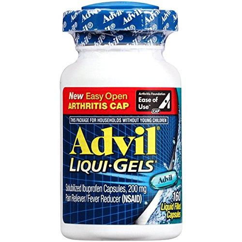 Advil LiquiGels Pain Reliever 200mg, 160 Ct Easy Open Arthritis Cap