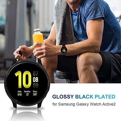Tensea 2Pack Samsung Galaxy Watch Active Screen Protector Case